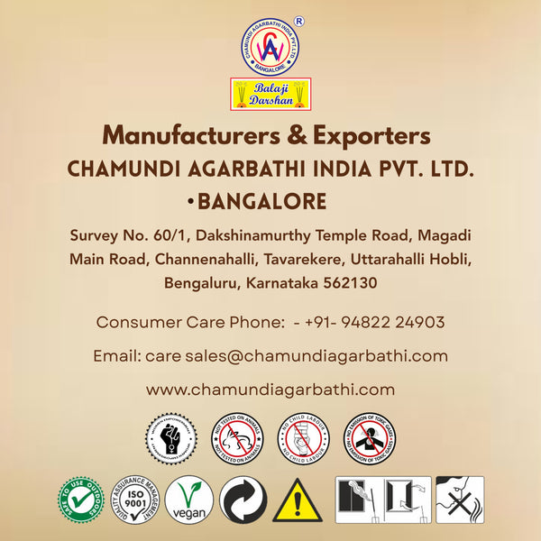 BALAJI DARSHAN - PREMIUM INCENSE STICKS - LUXURY COMBO