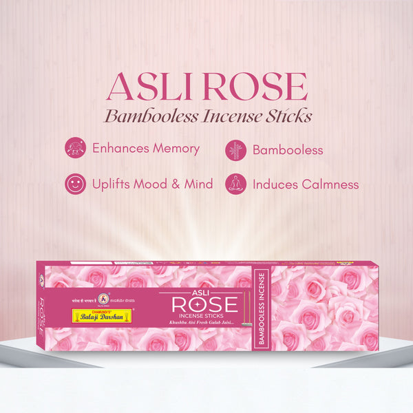 Asli Rose Bambooless Agarbtahi