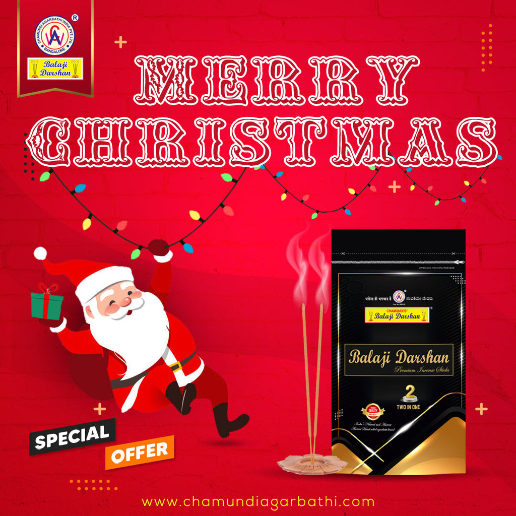 ✨ Merry Christmas from Balaji Darshan – Chamundi Agarbathi ✨
