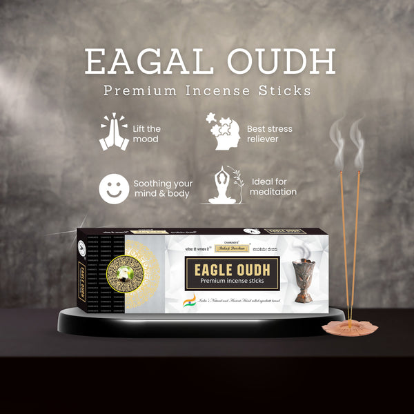 EAGLE OUDH - NATURAL HAND ROLLED PURE HALMADDI AGARBATHI