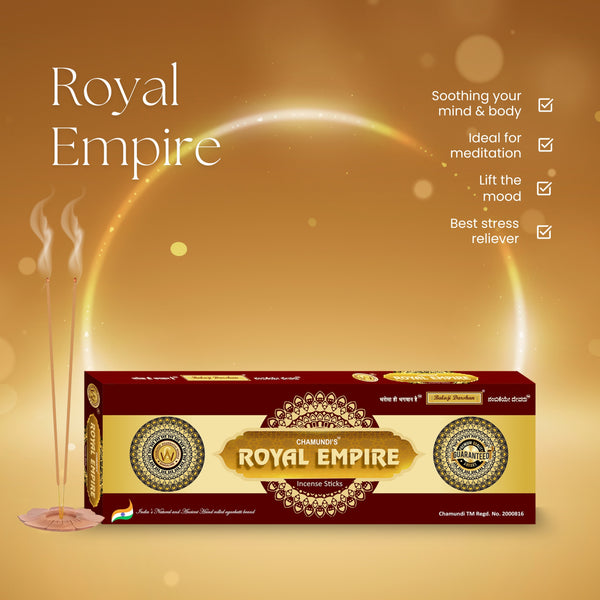 ROYAL EMPIRE - NATURAL HAND ROLLED PURE HALMADDI AGARBATHI