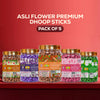 Asli Flower Premium Dhoop Cones Combo – Pack of 5