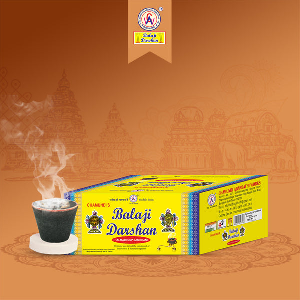 Balaji darshan single cups sambrani - 30