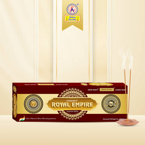 ROYAL EMPIRE - NATURAL HAND ROLLED PURE HALMADDI AGARBATHI